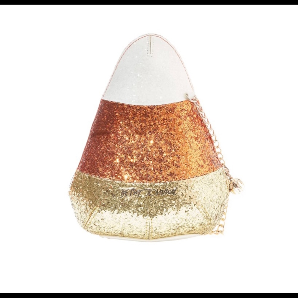 ⭐️BNWT Betsey Johnson Do I Make You Corny Candy Corn Crossbody Bag⭐️